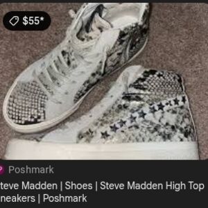 Steve Madden Snakeskin Pattern High Tops